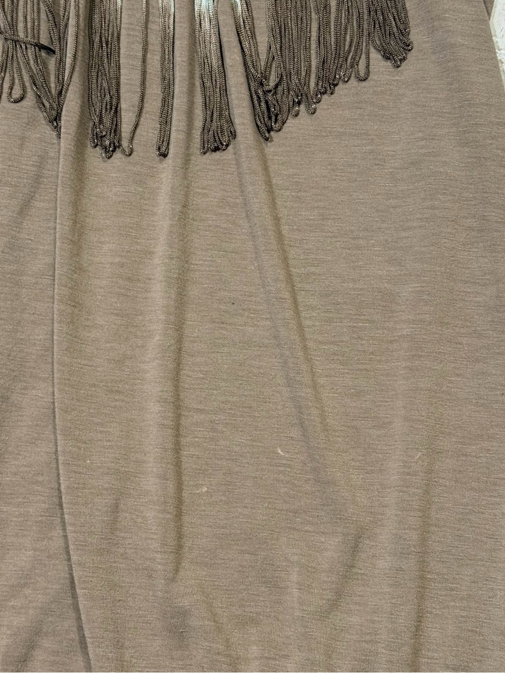 Brown Rhinestone Fringe Mini Dress / Tunic - Picture 6 of 8
